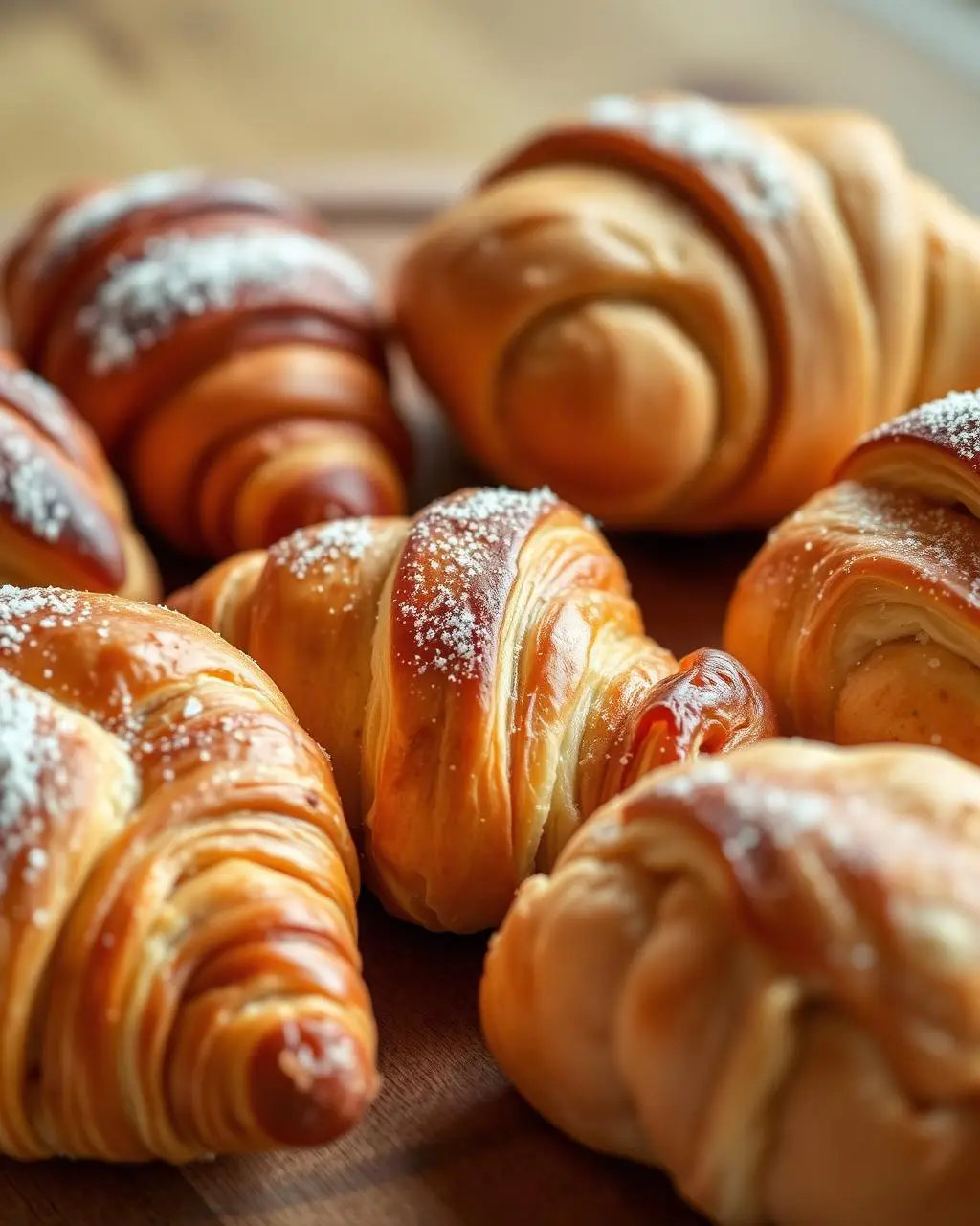 Morning pastries on the counter